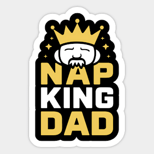 Nap King Dad Sticker